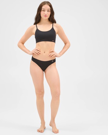Lily Loves Rib and Lace Seamfree Crop Top