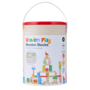 Anko 100 Piece Wooden Blocks