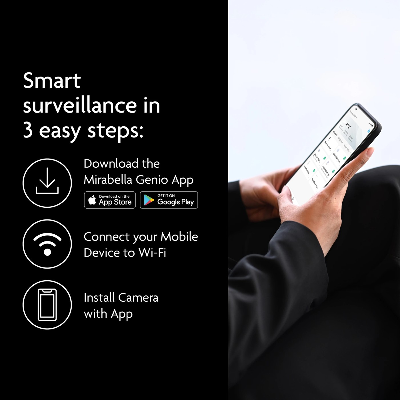 Anko Mirabella Genio Smart Pan & Tilt Indoor Security Camera 2 of 5