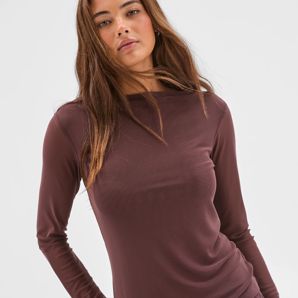 Lily Loves High Neck Long Sleeve Mesh Top thumbnail 2