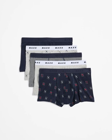 Australian Cotton Blend 5 Pack Hipster Trunks - Maxx
