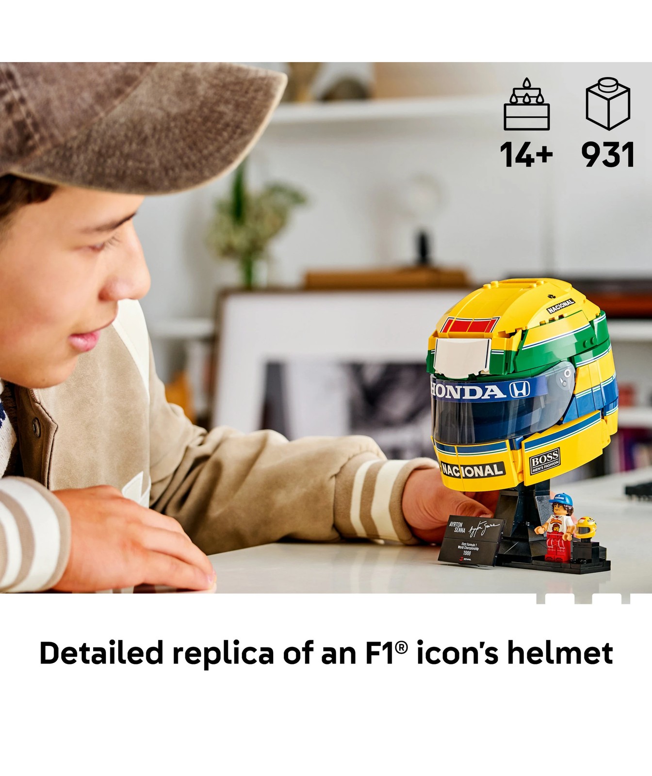 LEGO® Editions Formula 1 Ayrton Senna Helmet 43024 2 of 5