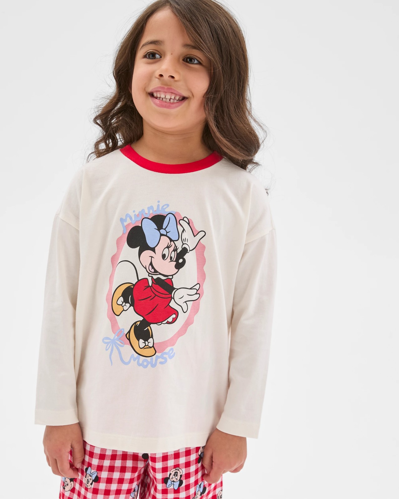 Disney Minnie Mouse Organic Cotton Younger Girls Pyjama Set 2 of 5