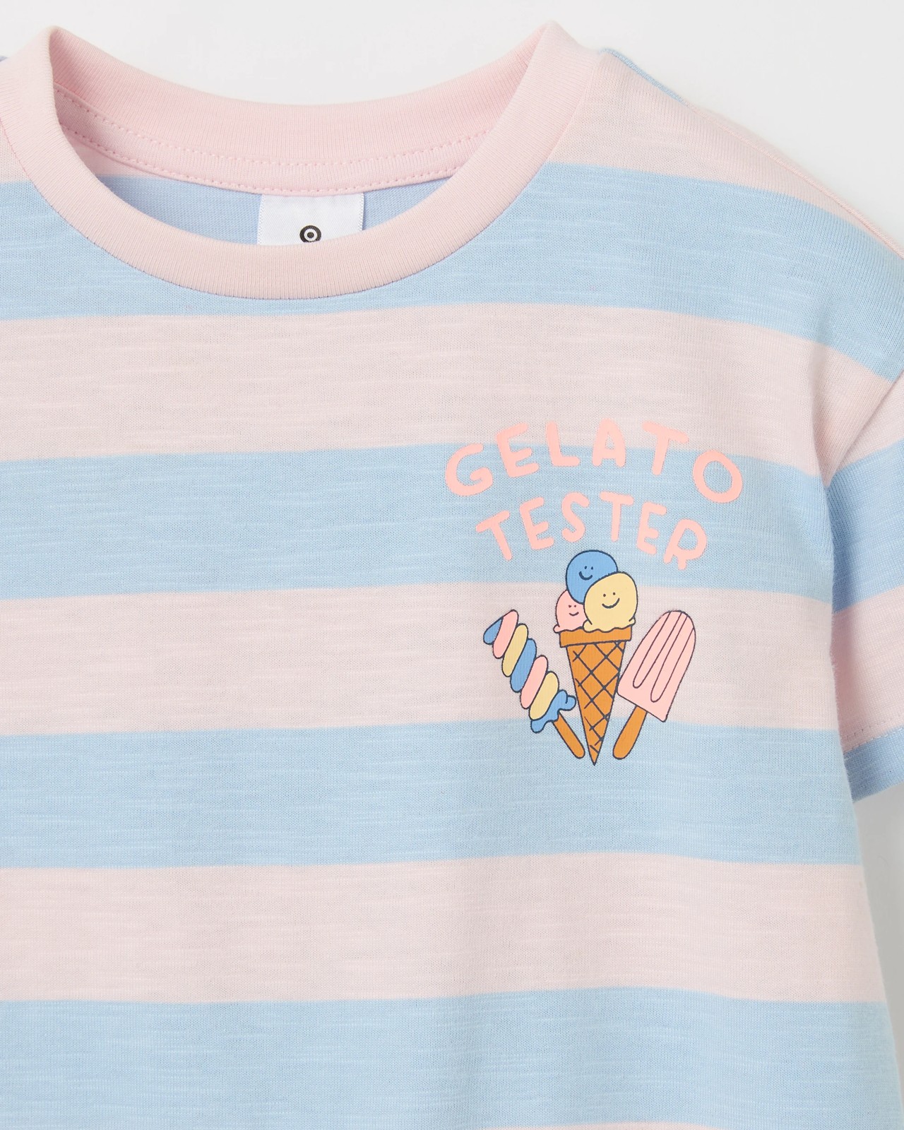 Baby Organic Cotton Slouchy Romper - Pink Tester Stripe 5 of 6