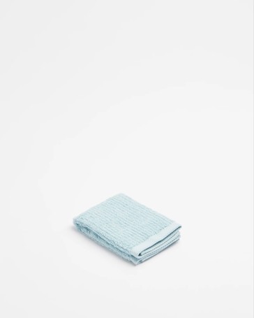 Australian Cotton Ribbed Face Washer - Piper