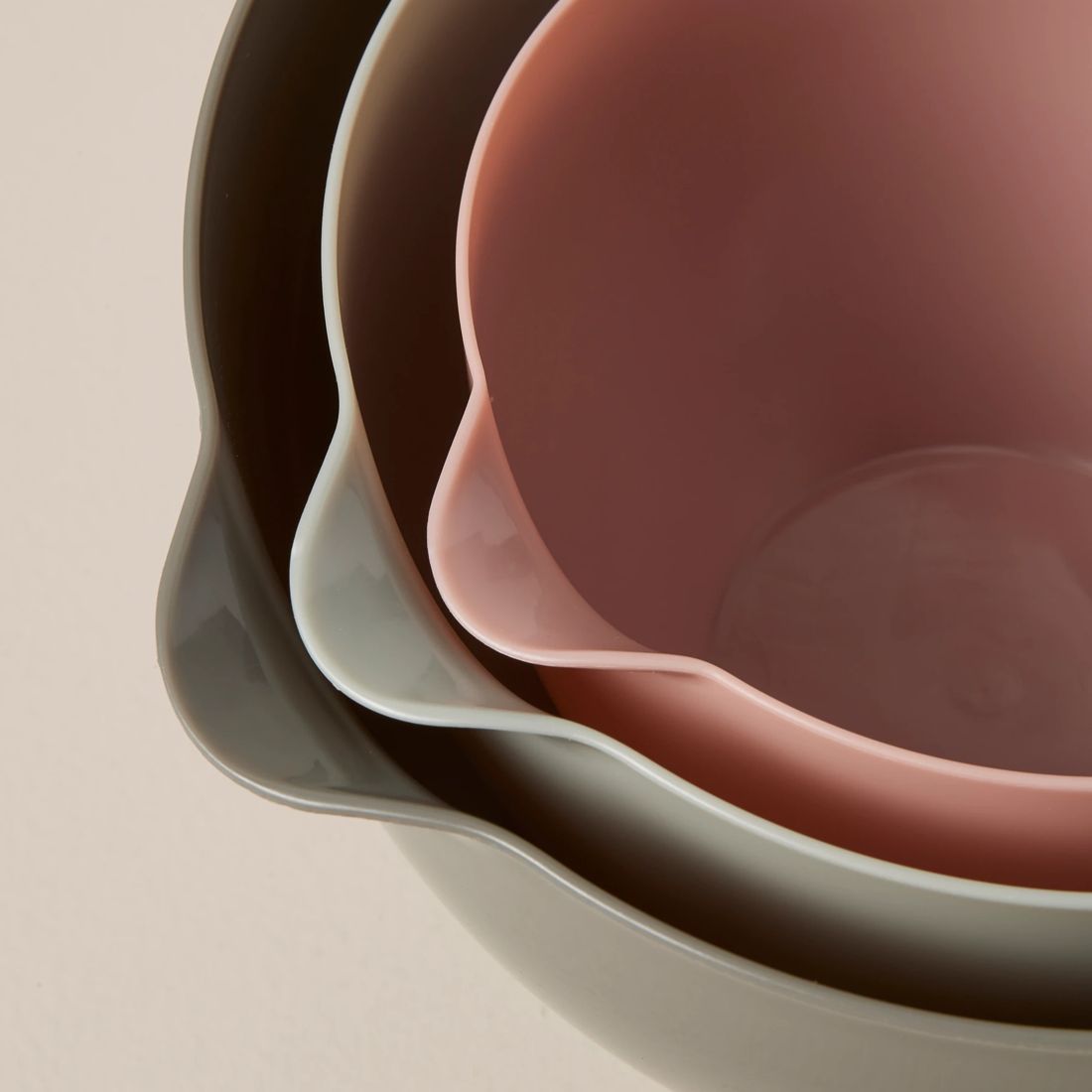 Plastic Mixing Bowls Set of 3 Multi Target Australia