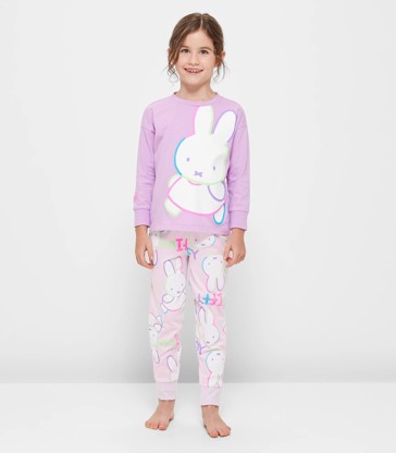 Family Matching Girls Junior Miffy Cotton Pyjama Set