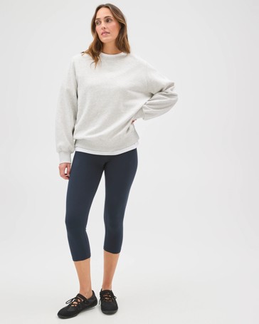 Active Australian Cotton 3/4 Length Stretch Leggings