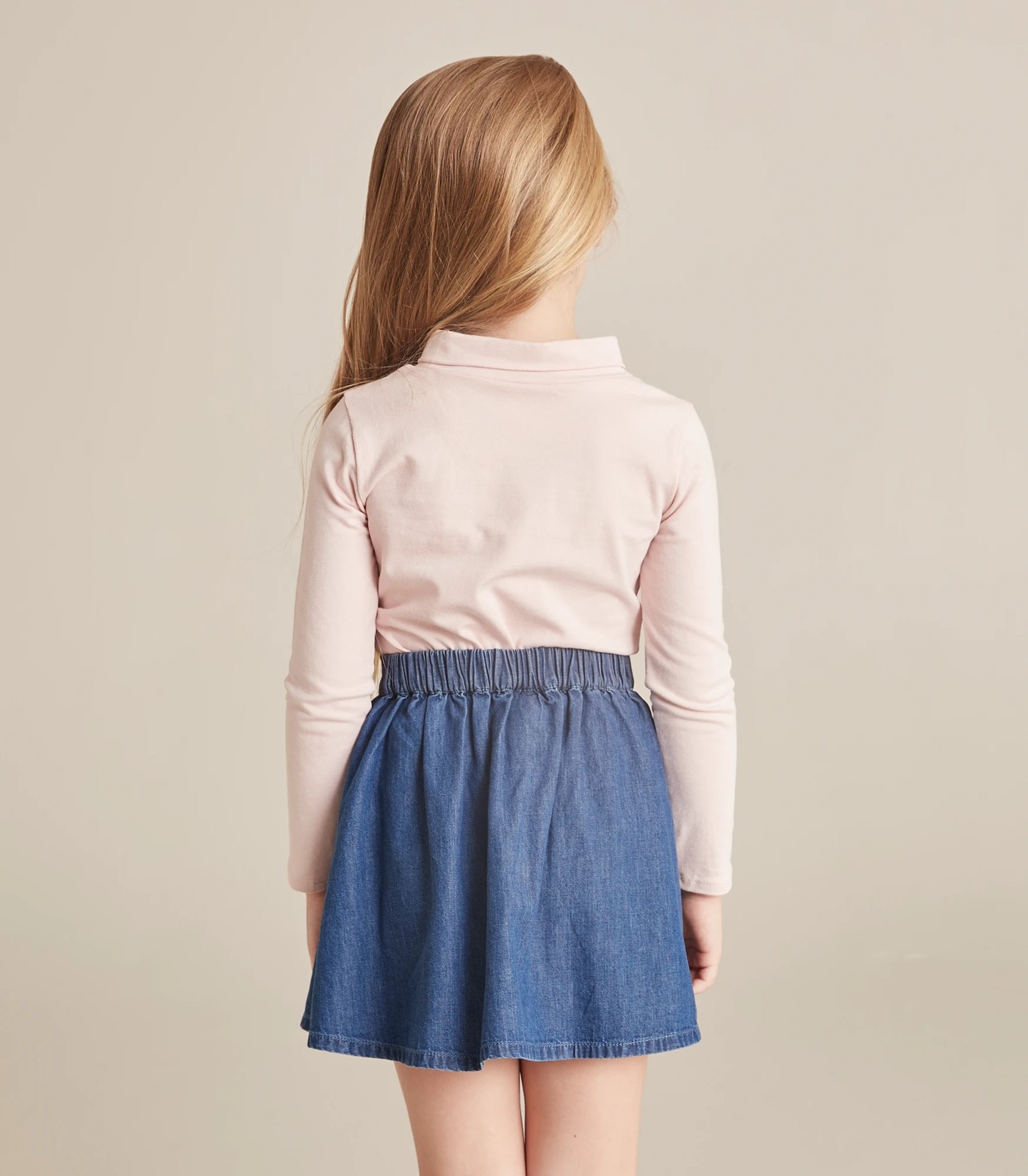 Novelty Bunny Chambray Skirt 5 of 6