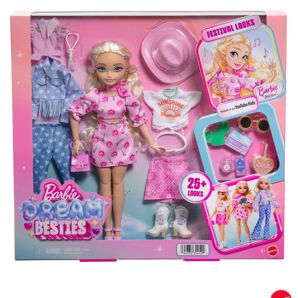 Mattel Barbie Malibu Doll Dream Besties Festival Looks Set product image
