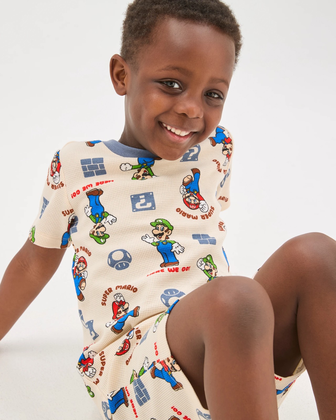 Licensed Super Mario Australian Cotton Younger Boys Pyjama Set 4 of 6