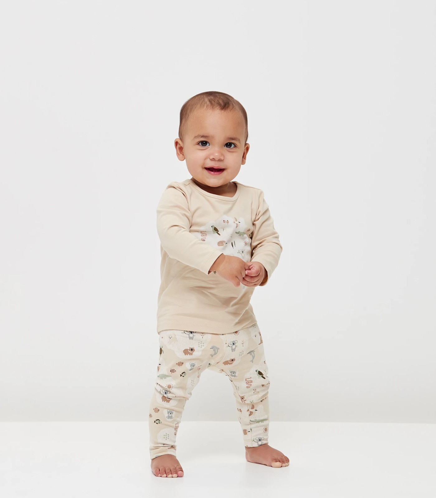 Baby Organic Cotton Print Leggings 3 of 5