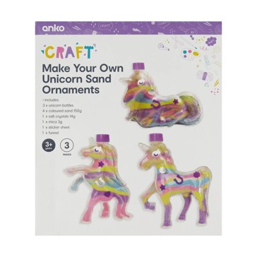 Make Your Own Unicorn Sand Ornaments - Anko