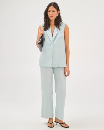 Preview Textured Tailored Back V Detail Vest