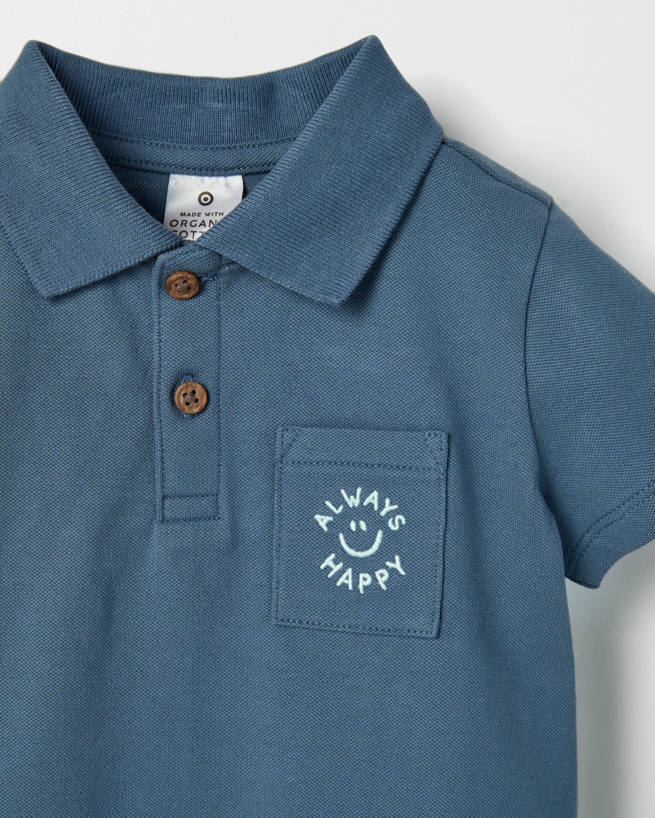 Baby Polo Top and Shorts 2 Piece Set - Indigo 5 of 6