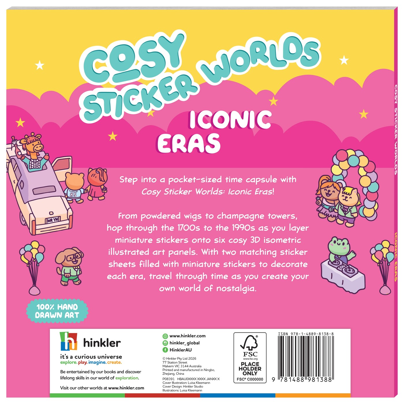 Cosy Sticker Worlds: Iconic Eras - Book 2 of 5
