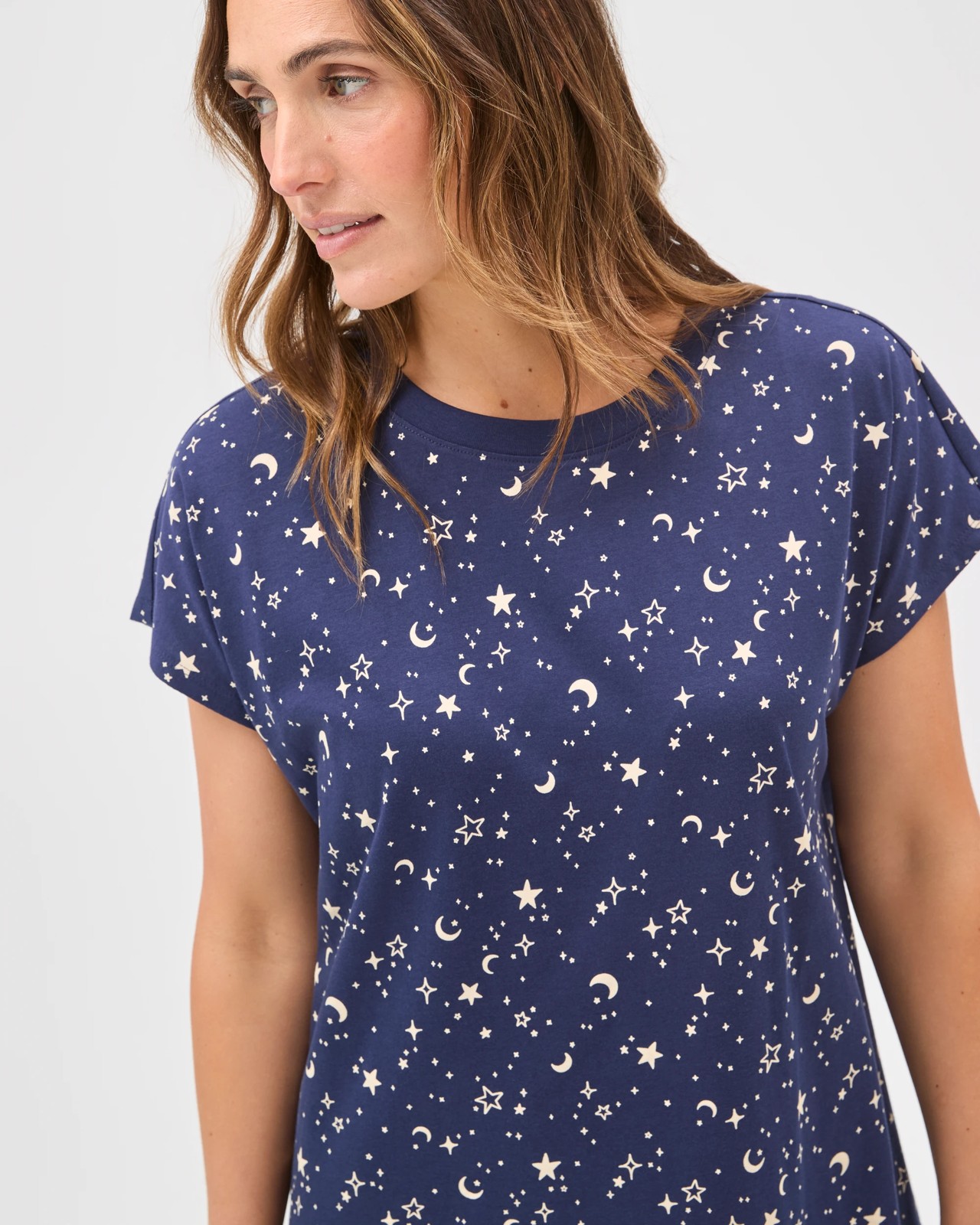 Cotton T-Shirt Nightie - Stargazer 5 of 5