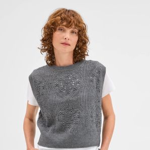 Pointelle Knit Vest product image
