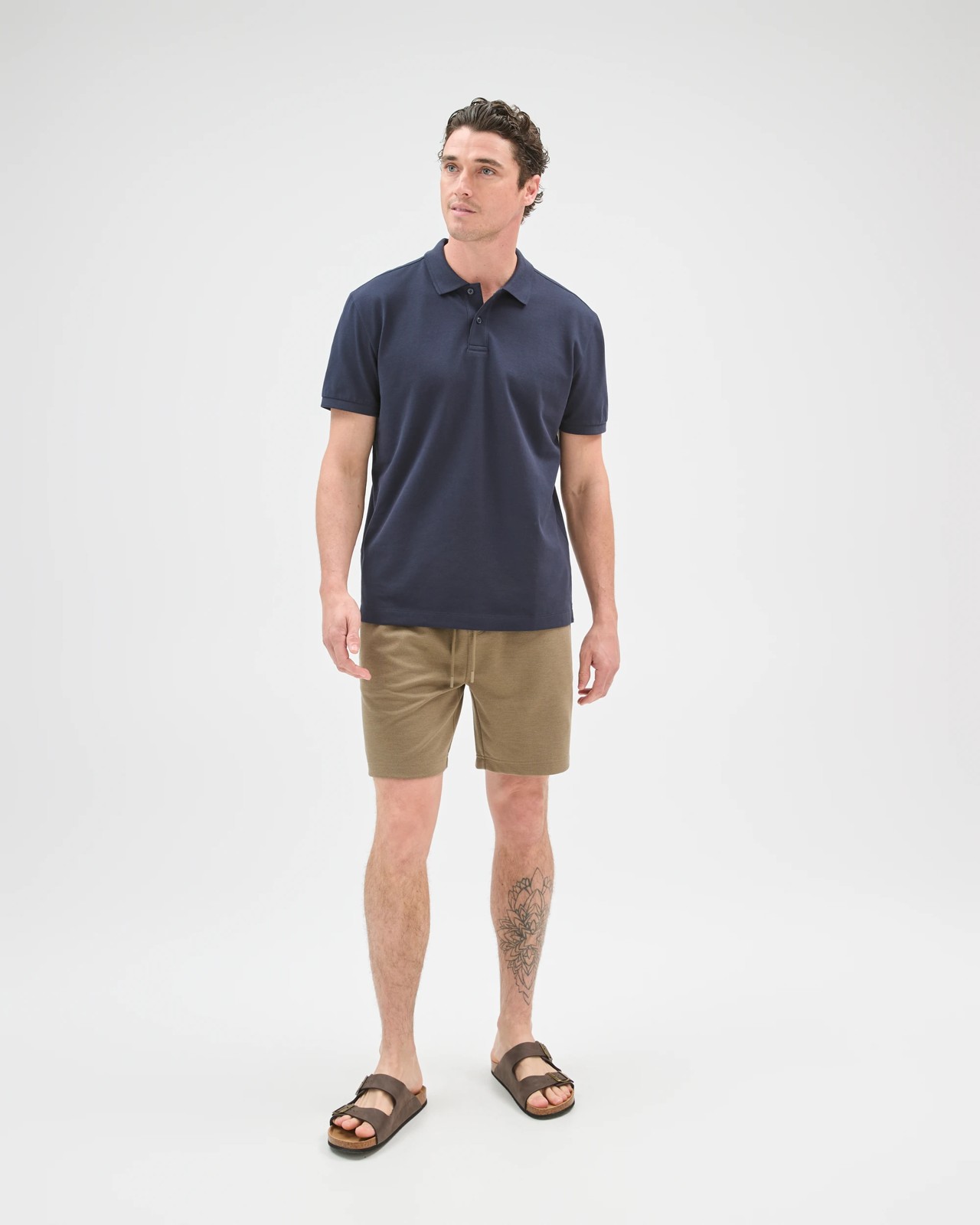 Textured Fleece Shorts - Fallen Rock 4 of 6
