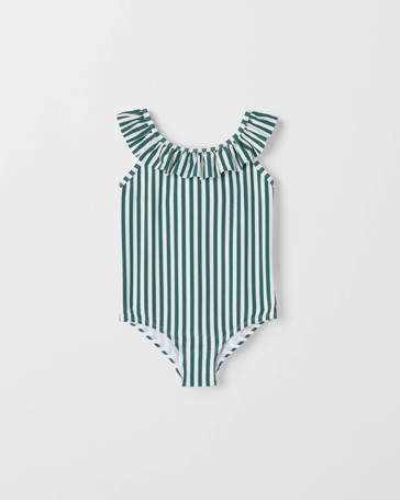 Family Matching Frill Neckline One Piece Swimsuit