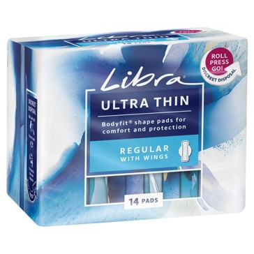 Libra Ultra Thin Regular Pads - 14 Pack