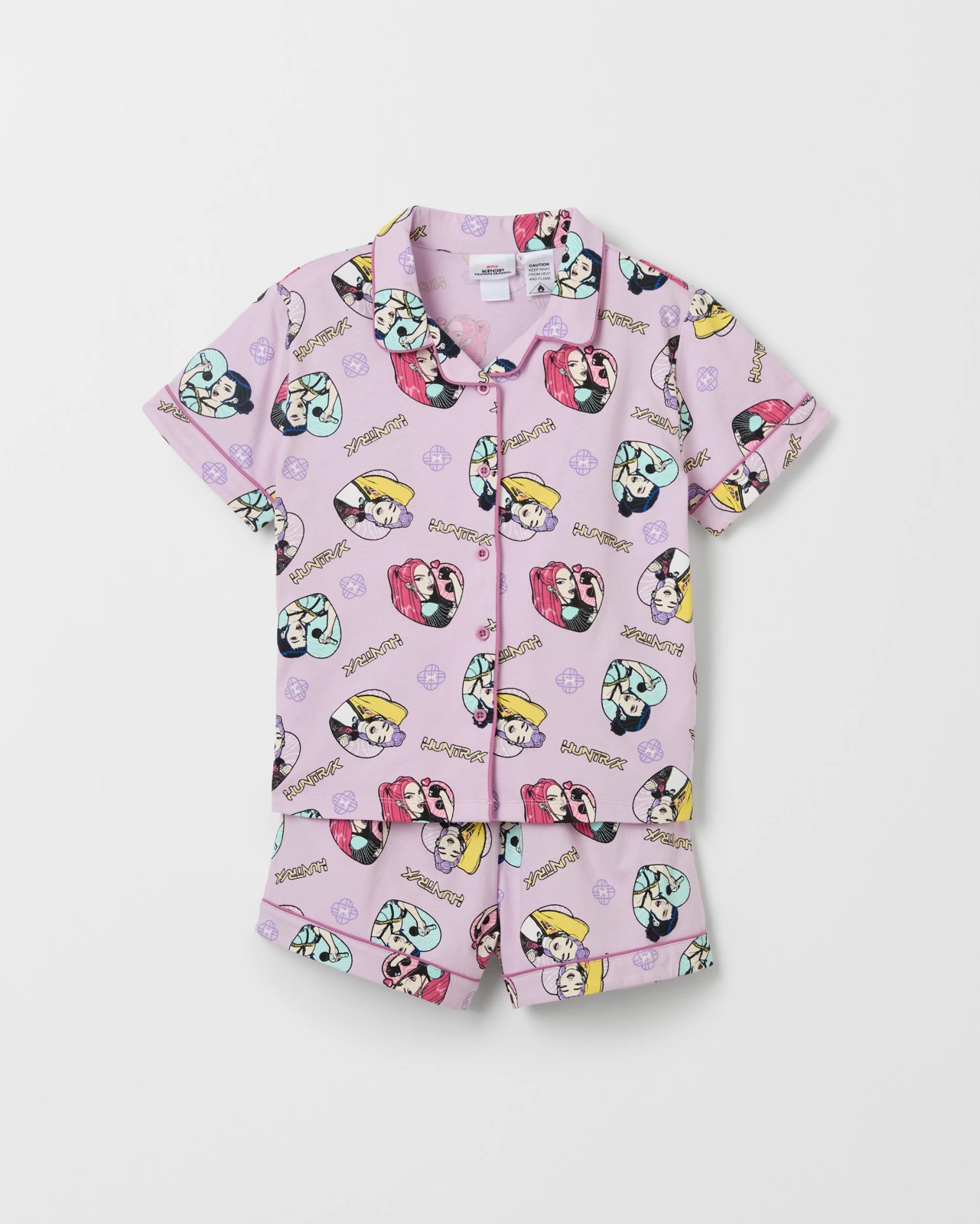 Licensed KPop Demon Hunters Australian Cotton Older Girls Knit Pyjama Set 5 of 5