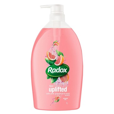 Radox Feel Uplifted Shower Gel 1L - Pink Grapefruit and Basil Scented