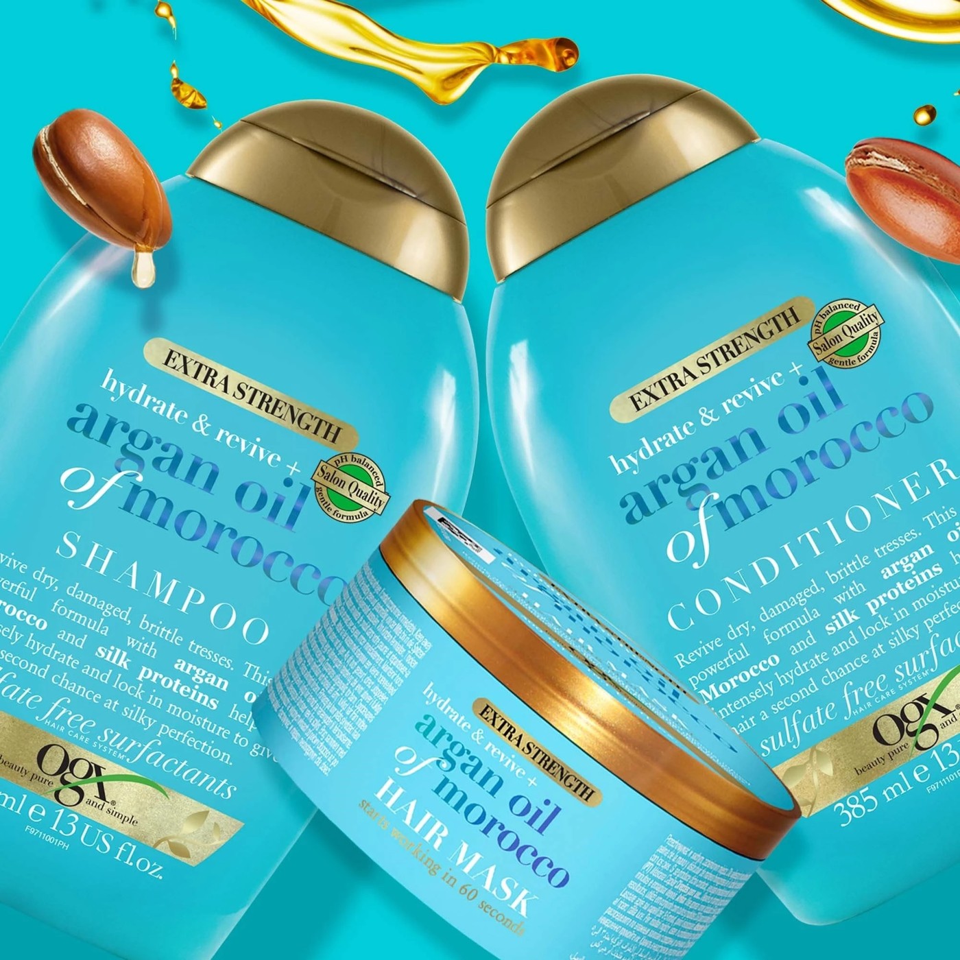 OGX Extra Strength Hydrate & Repair + Shine Argan Oil of Morocco Hair Mask 300ml 5 of 6