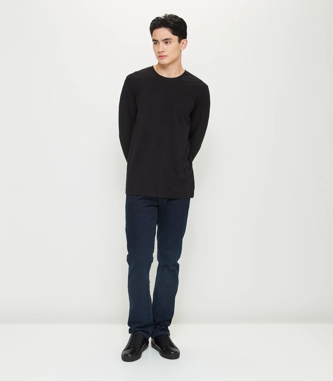 Australian Cotton Long Sleeve T-Shirt - Black | Target Australia