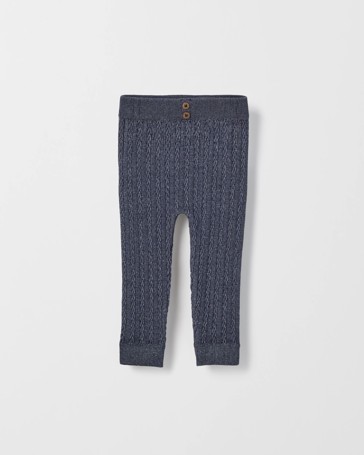 Australian Cotton Blend Cable Knit Leggings