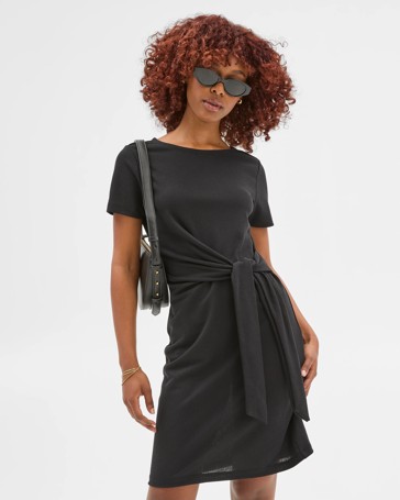 Petites Tie Side Mini Dress