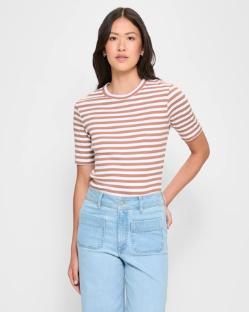 Australian Cotton Rib Layer T-Shirt
