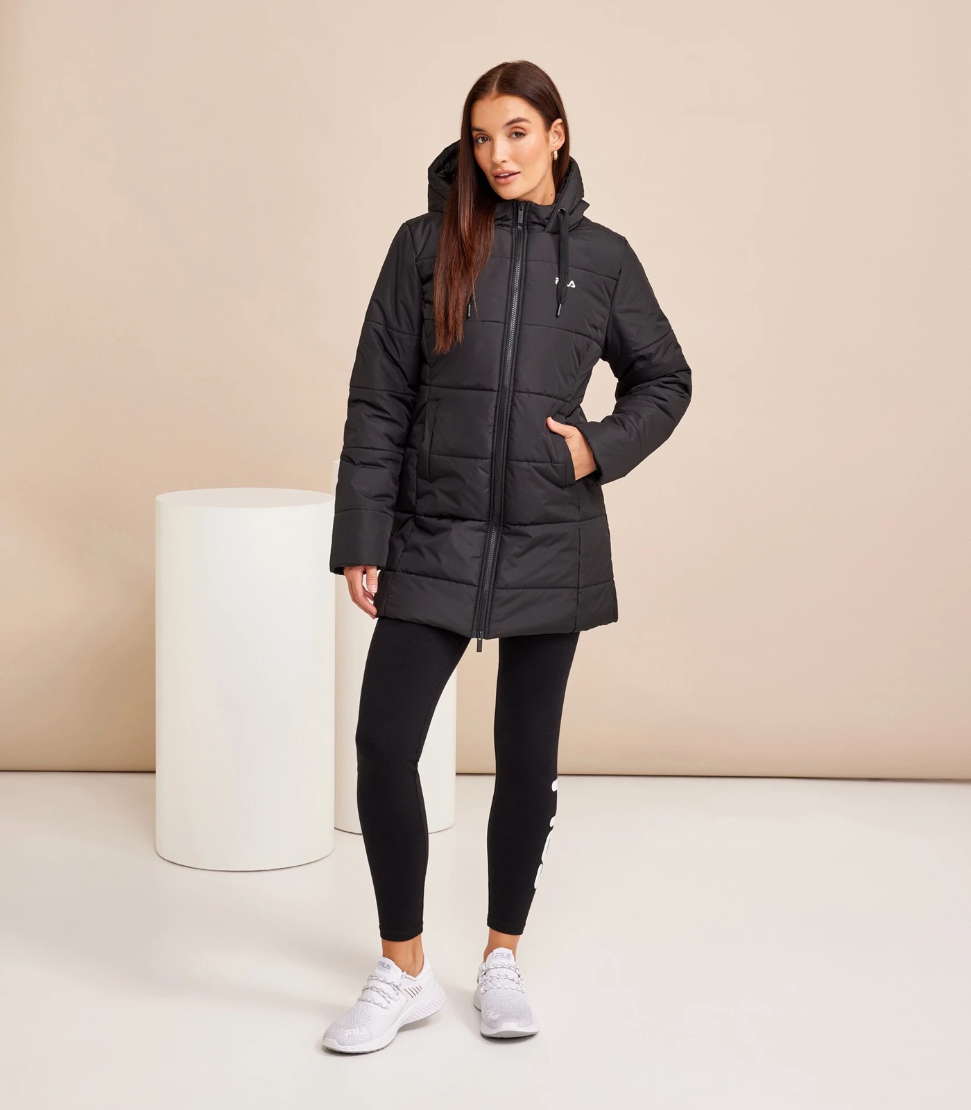 Fila Ceilia Long Puffer Jacket Target Australia