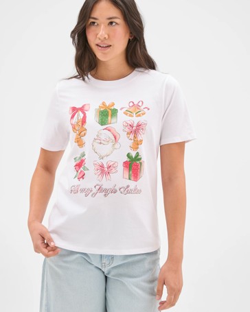 Australian Cotton Printed Christmas T-Shirt