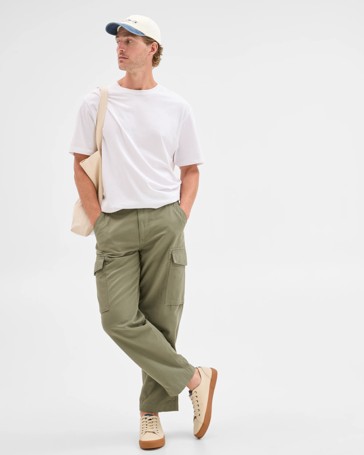 Australian Cotton Regular Fit Cargo Pants