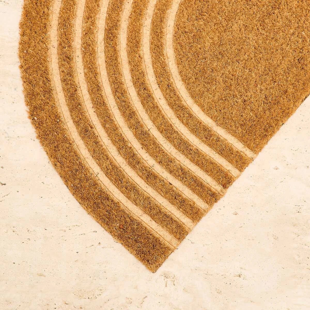 Anko Embossed Semi Circle Door Mat - 75cm x 45cm 2 of 5