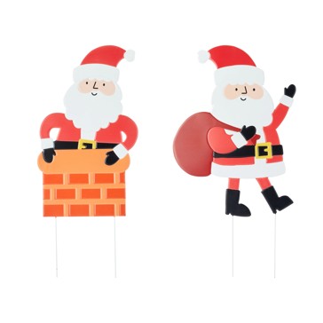 Large Christmas Santa Stake, Assorted - Anko