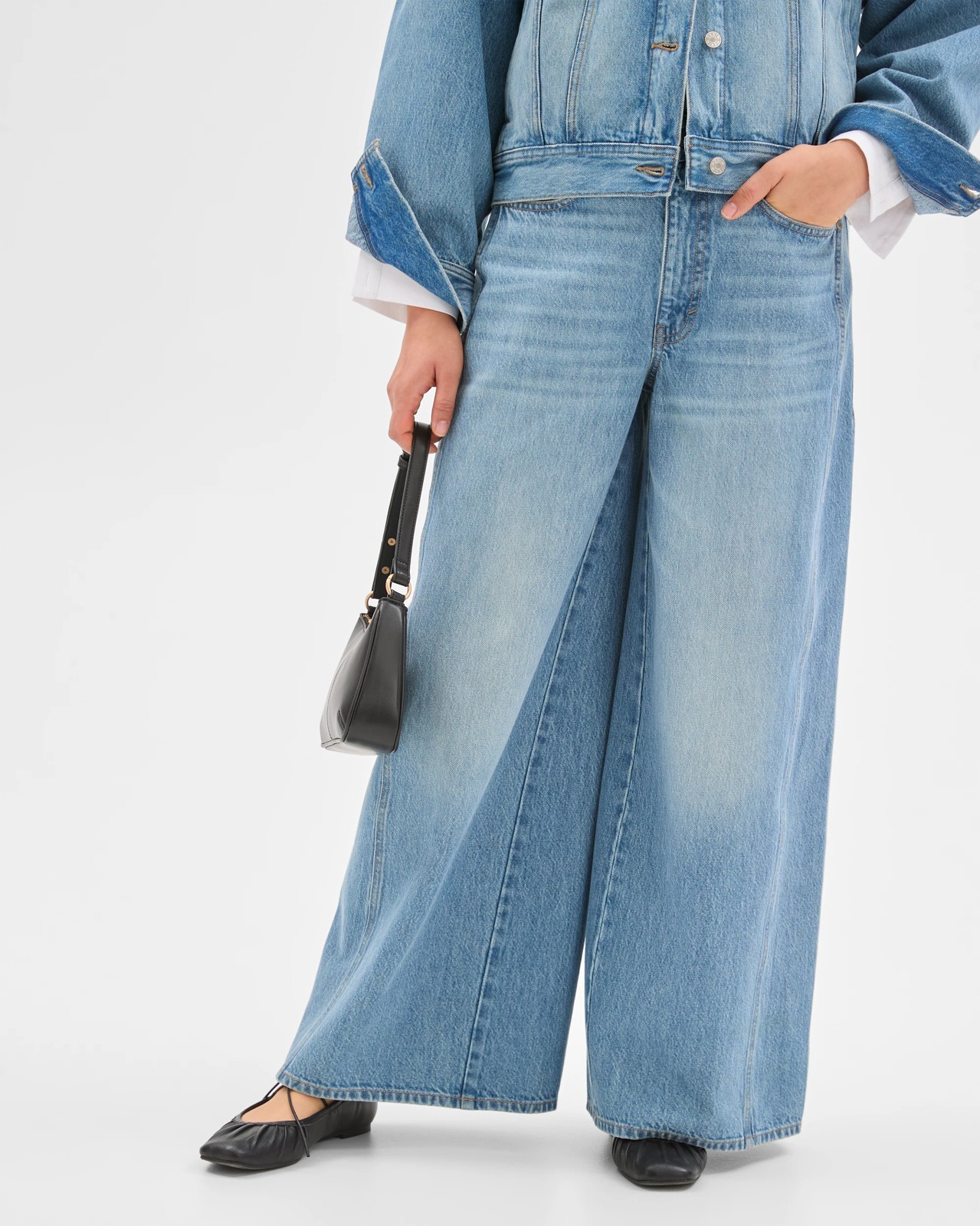 Panelled Slouch Denim Jeans 3 of 5