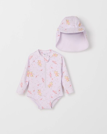 Disney Baby Unitard Swim Set with Hat 2 Piece