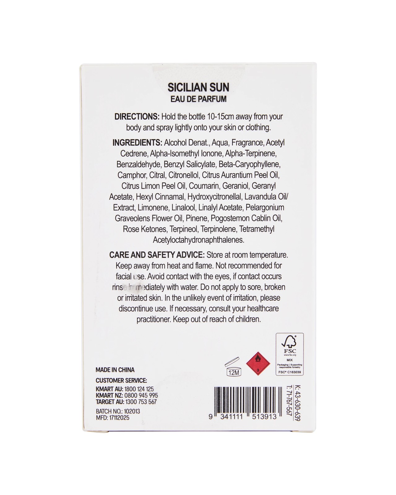 OXX Fragrance Sicilian Sun Eau De Parfum 50ml, Bergamot - Lemon and Black Tea 6 of 6