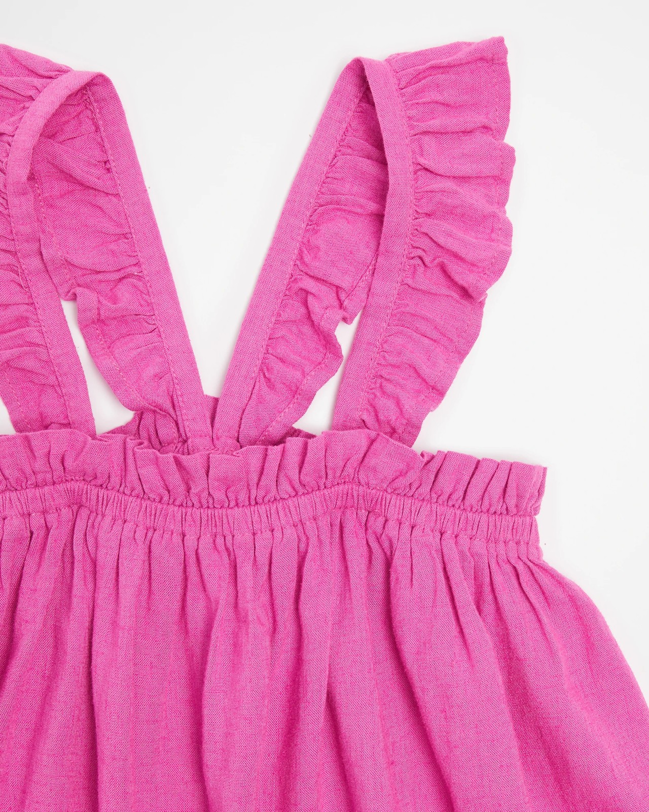 Linen Blend Ruffle Tank Top 2 of 3