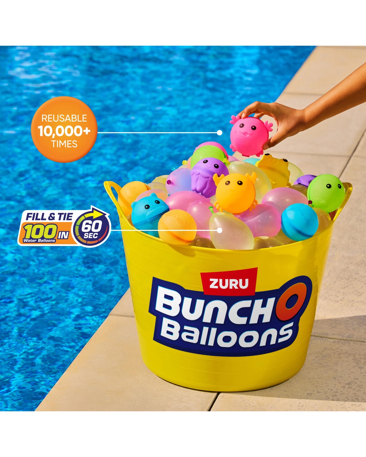 Bunch O Balloons Reusable Animal Water Balloons 6 Pack by ZURU 3 of 5