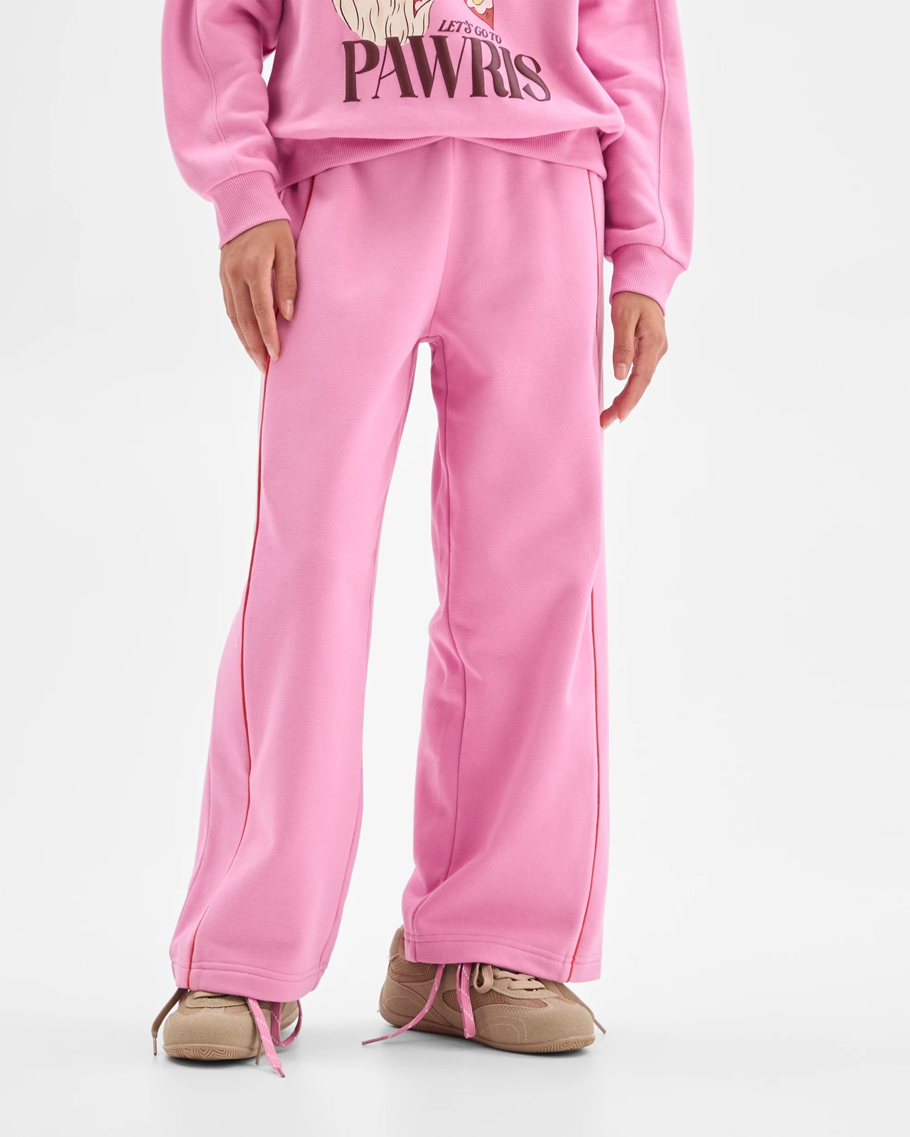 Australian Cotton Blend Trackpants - Pink 2 of 5