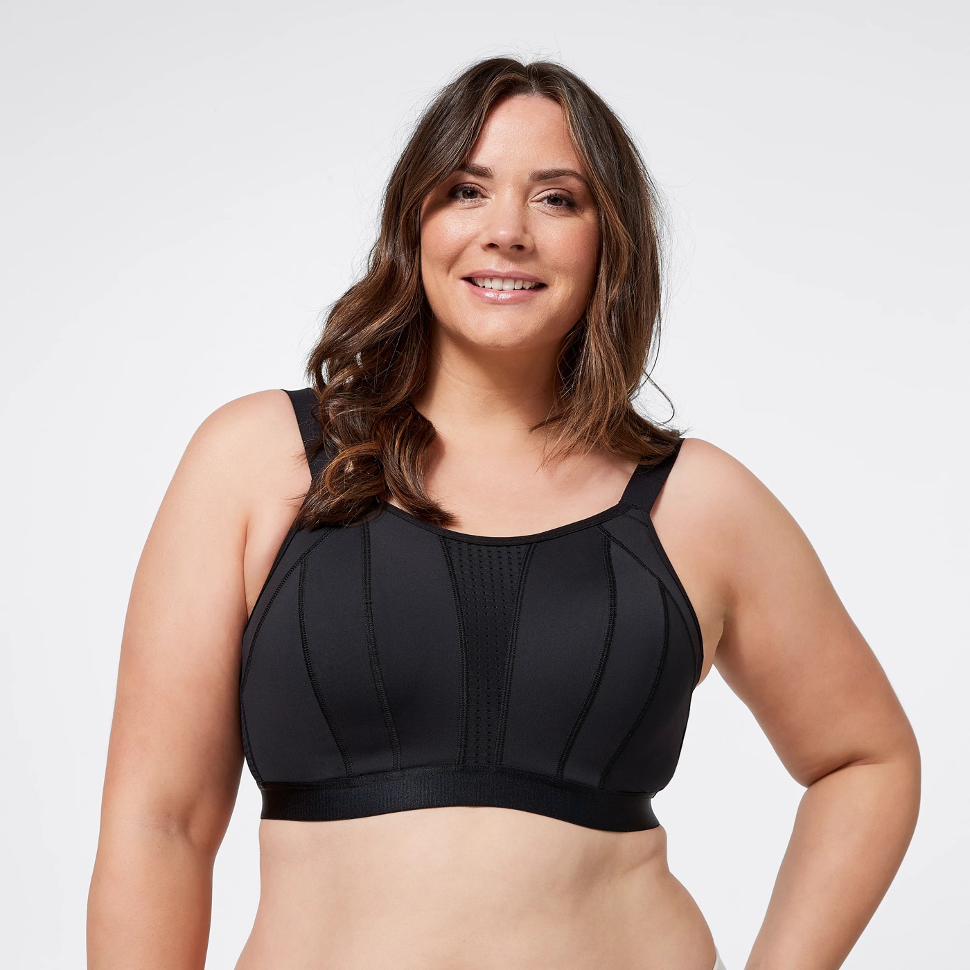 High Impact Fuller Figure Sports Bra - Black 4 of 4