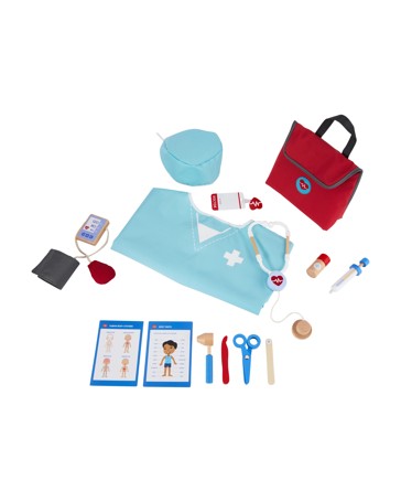 14 Piece Wooden Doctor Set