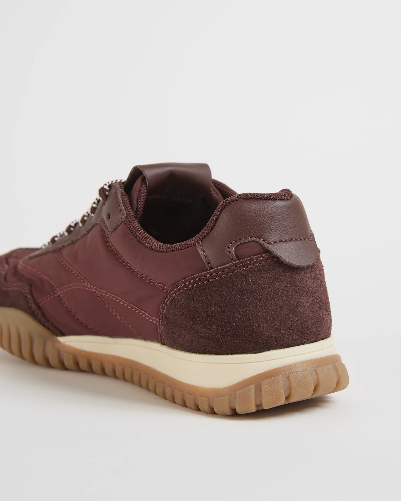 Nylon Retro Sneakers - Rita - Burgundy 3 of 3
