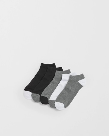 Maxx Australian Cotton Blend 5 Pack Low Cut Socks