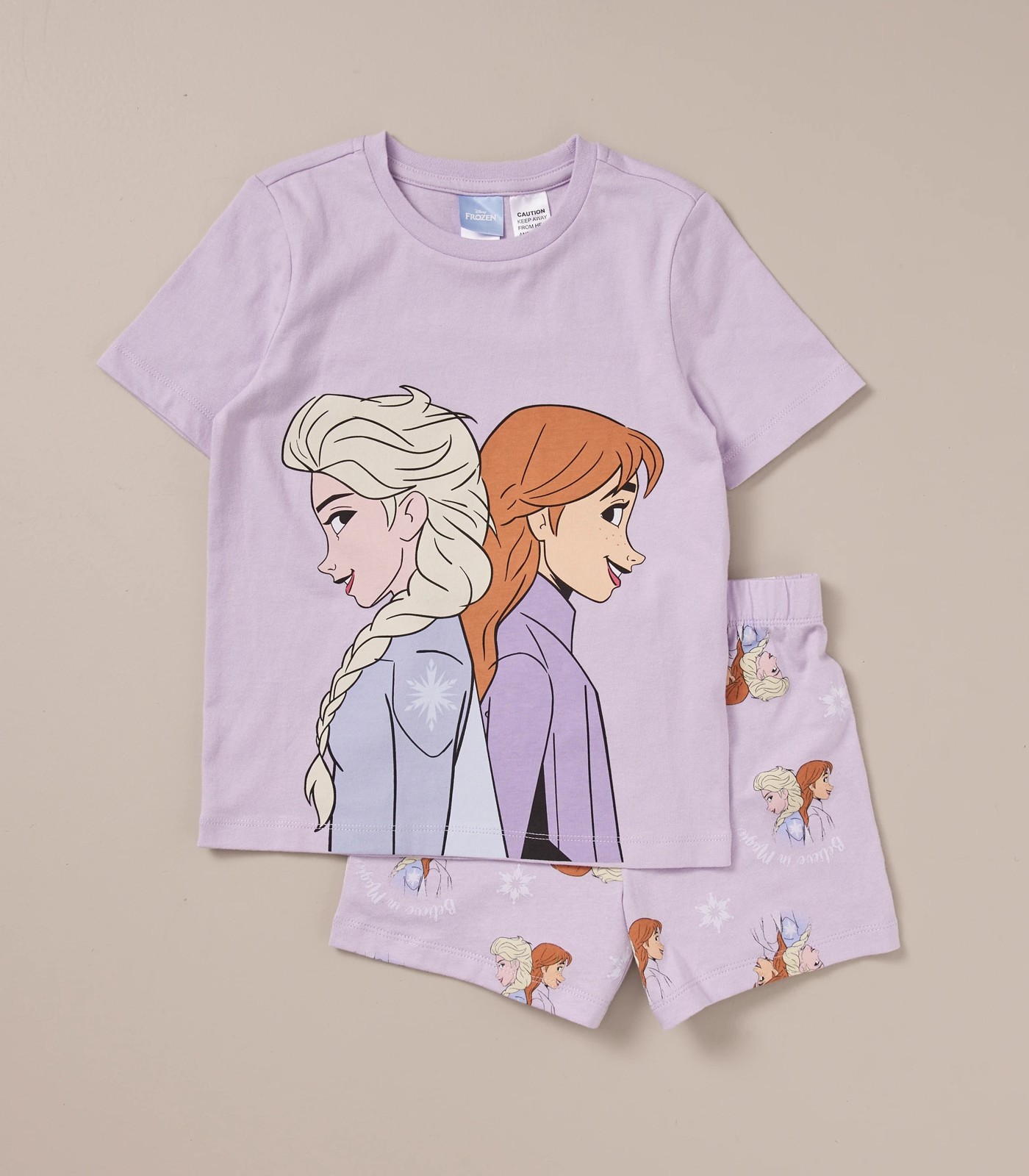 Disney Frozen Girls 4 Piece Sleep Set Princess Elsa & Anna Knit Pajamas 10  