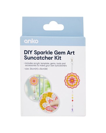 Anko DIY Sparkle Gem Art Suncatcher Kit