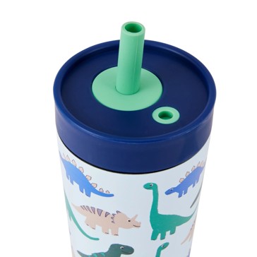400ml Dino Double Wall Sipper Tumbler - Anko